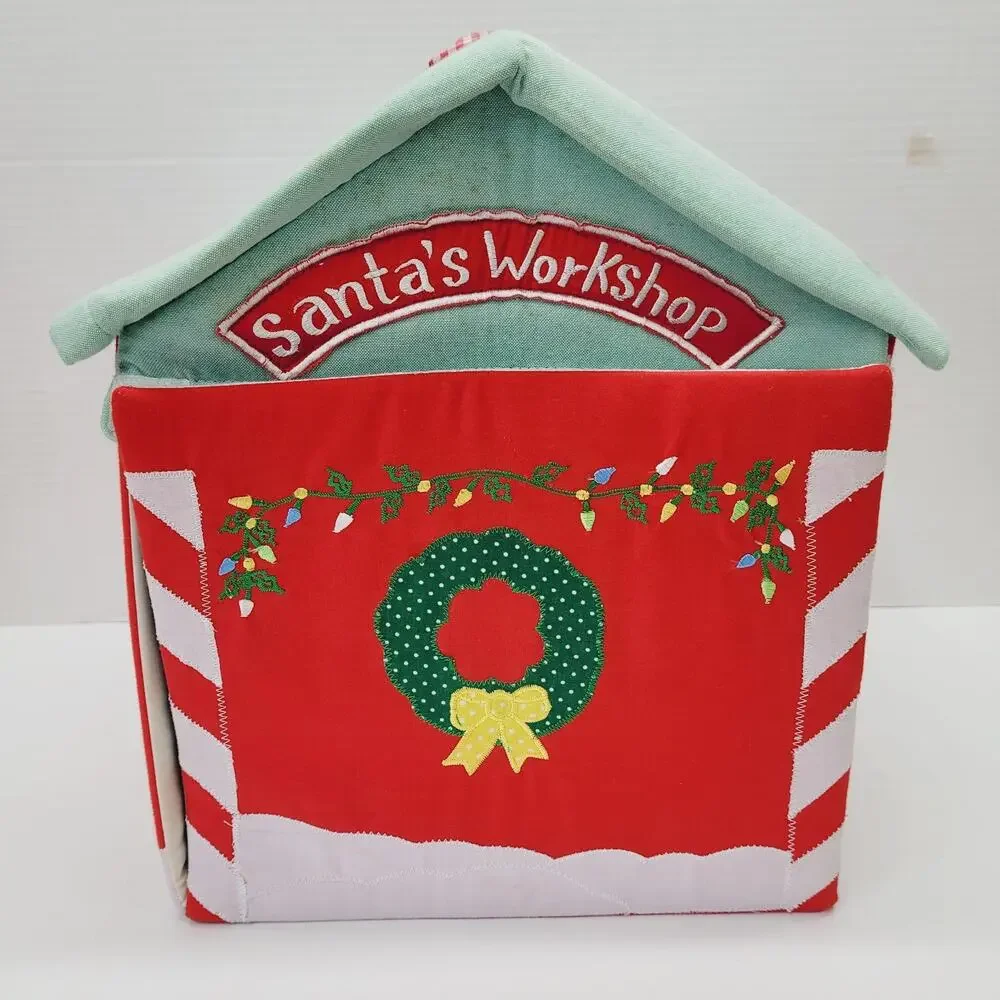 Vintage Pottery Barn Kids Christmas Santa's Workshop Play set Reindeer RARE READ